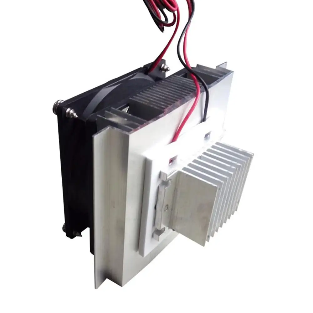 

New 12V Small Electronic Refrigerator Plastic+Metal Cooling System Kit Cooler For Diy Tec-12706 Mini Air Conditioner