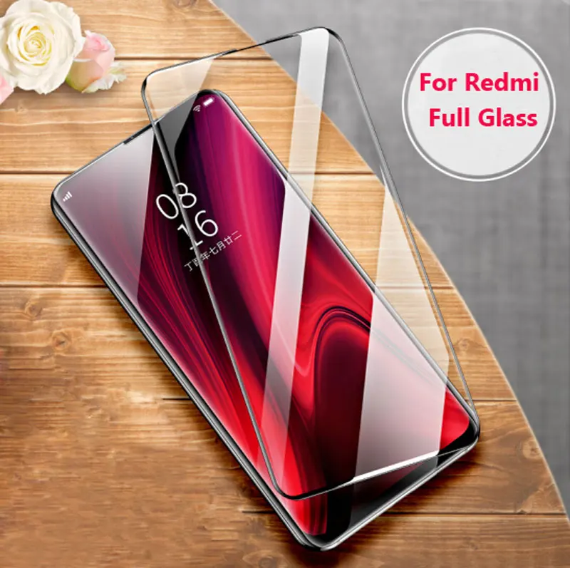 2 в 1 Защитное стекло для Xiaomi mi 9T K20 Pro защита для экрана камеры Защитная пленочная линза закаленное стекло на красный mi 7A Note 7 Pro - Цвет: Only Front Glass