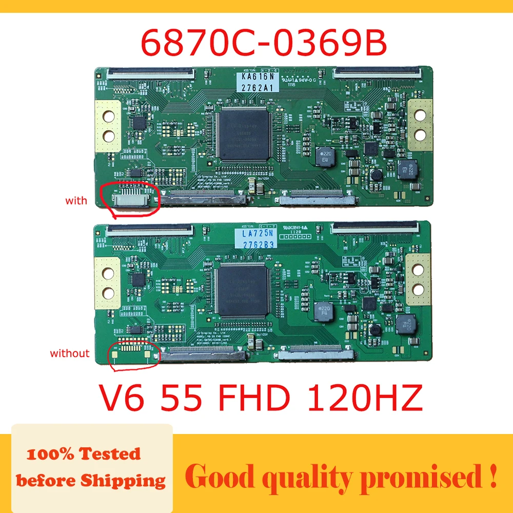 6870C-0369B V6 55 Fhd 120Hz Test Board Tv Tcon 6870C0369B V655FHD120HZ 6870c 0369b V655fhd120hz Lg Tv Main Board Tv Kaart
