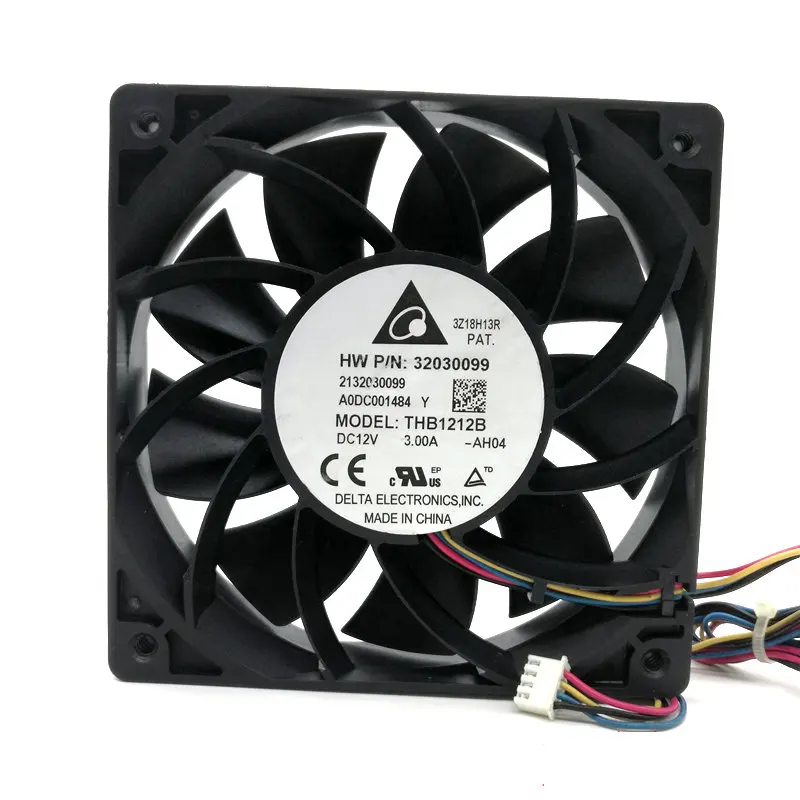 Delta THB1212B DC12V 3.0A для HW устройства охлаждающий вентилятор 120*120*25 мм 12 В 4 линии