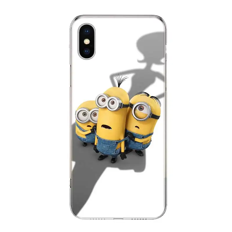 TW006-10 Милый крутой чехол для телефона с миньонами для iPhone 11 Pro 7 6X8 6S Plus XS MAX+ XR 5S SE 10 Ten Art TPU Coque Capa Shell - Цвет: TW006-10