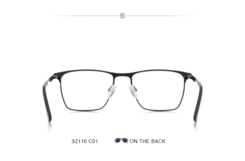 MERRY'S Для мужчин из плотной ткани модное Титан сплава очки оправа Мужские квадратные Сверхлегкий от близорукости, по рецепту очки S2118