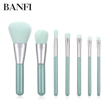 

New Light Green Eyeshadow Makeup Brush Set Foundation Wood Handle Powder Girl Cosmetic Blush Concealer Eyeliner Brush