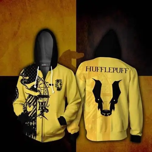 11 Gryffindor Slytherin Hufflepuff RavenclawCostume мужские и женские 3D толстовки с капюшоном, модные пуловеры, спортивные толстовки для косплея - Цвет: 11