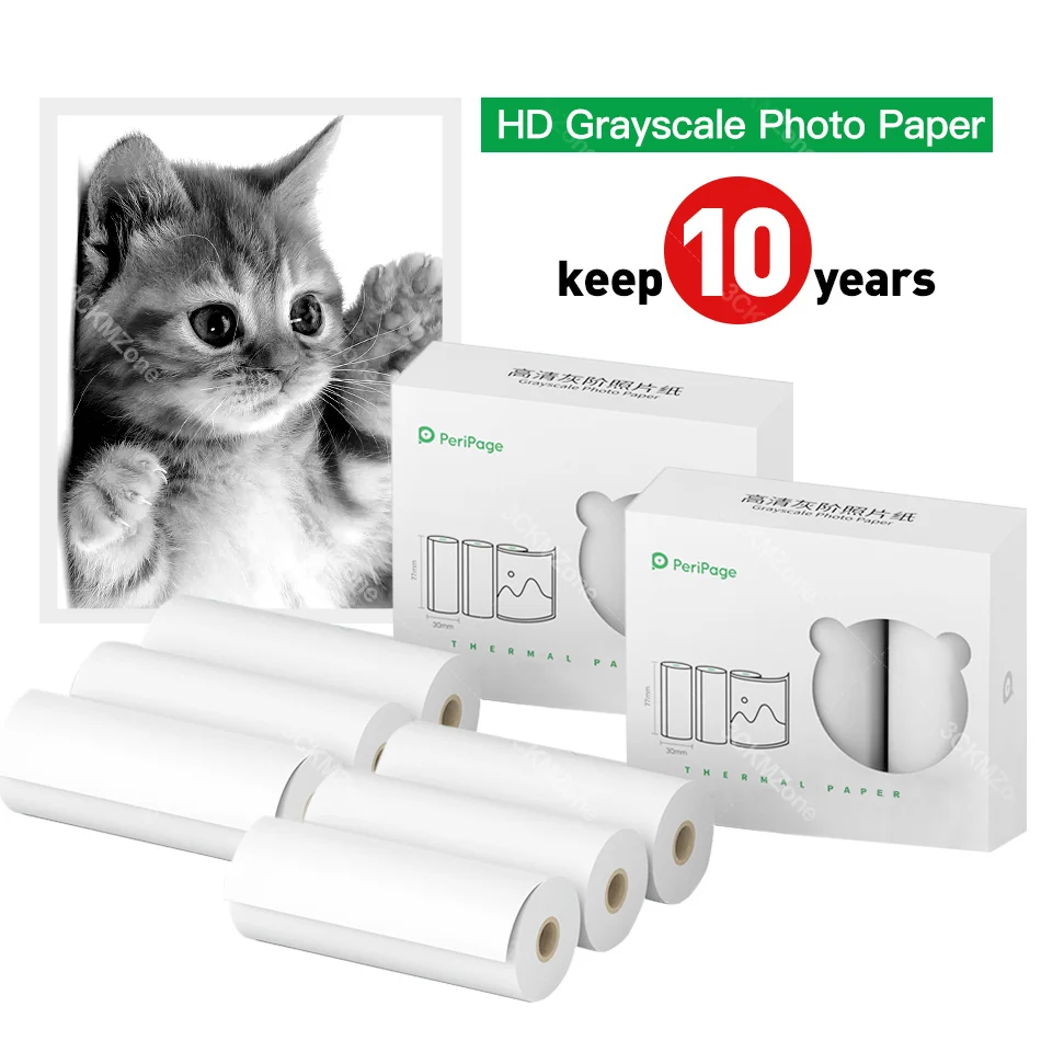 Термальная фотобумага 77*30 мм с более высоким разрешением для Peripage A9 PRO Photo Pocket Printer