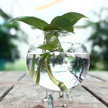 

10cm Clear Ball Glass Vase Terrarium Hydroponic DIY Wedding Garden Decor
