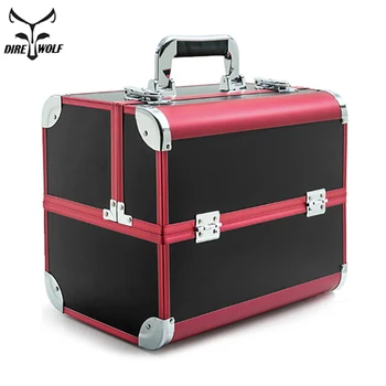

Portable Professional Cosmetic Bag Suitcases For Cosmetics Large Capacity Women Travel Makeup Bags Box Manicure Cosmetology Case