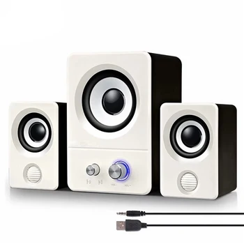 

New Notebook Desktop Computer Speaker USB Powered Audio Multimedia Home Computer Speaker Active Multimedia Stereo Subwoofer