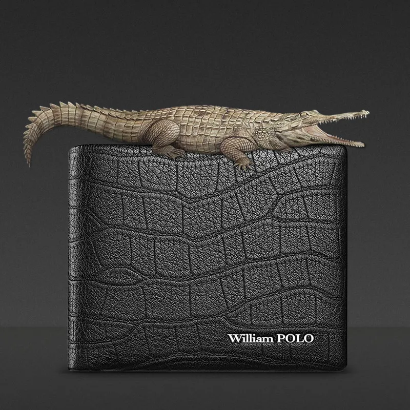 WILLIAMPOLO RFID Wallet Slim Leather Card Holder Mini Protect Minimalist Anti Theft Wallets 2021 Luxury Credit Card Holder