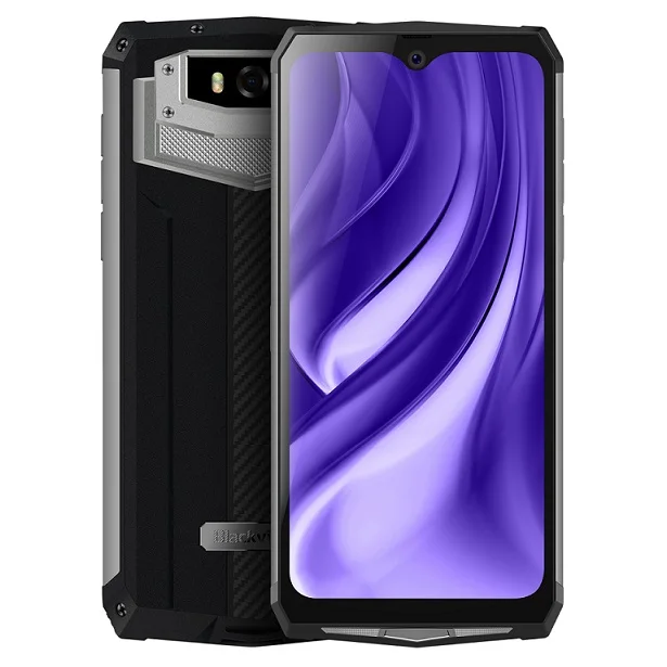 Серебристый Blackview BV9100 6,3 ''FHD+ 13000mAh IP68 прочный смартфон 4 Гб 64 Гб Helio P35 Восьмиядерный Android 9,0 мобильный телефон 30 Вт Быстрая зарядка - Цвет: Серебристый