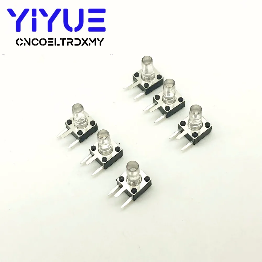 20Pcs 667.3mm High Right Angle 3 Pin Dip Side Actile Tact Push Button Micro Switch Self Reset (2)