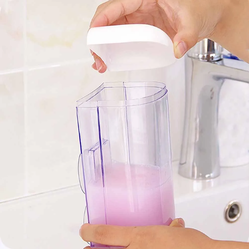 500ML/1000ML Bathroom Wall Mounted Soap Dispenser Transparent Shower Shampoo Liquid Soap Lotion Dispenser Bathroom Supplies