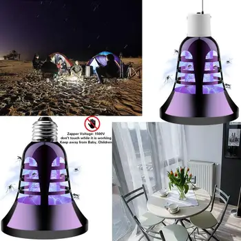 

LED UV Light E26 E27 Bulbs Anti Insect Fly Mosquito Repellent Repeller Portable USB Mosquito Killer Lamp For Home Bedroom Office