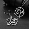 Fashion Men's Pendant Necklace Pentacle Pentagram Sun Evil Power Demon Lucifer Satan Wicca Theme Symbol Jewelry Metal Necklaces ► Photo 3/6