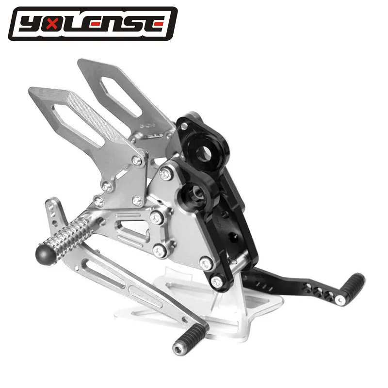 CNC Алюминий Мотоцикл Регулируемые Rearsets Сзади наборы для ухода за кожей подножки Yamaha MT09 FZ09 MT-09 FZ-09 MT 09 FZ 09
