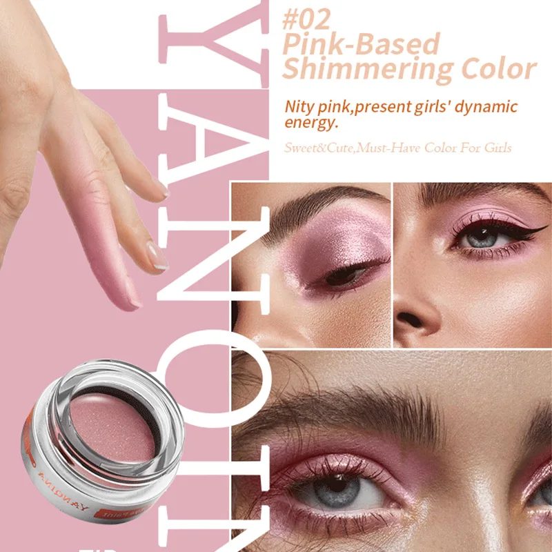Eyeshadow Makeup Shimmery Diamond Long Lasting Silky Cosmetic for Women Ladies Girls Waterproof WH998