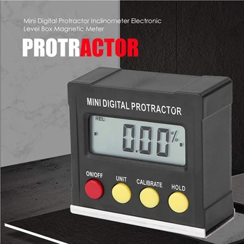 

Mini Digital Display Inclinometer Inclination Box Goniometer Angle Meter