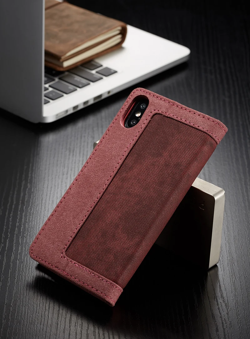 Чехол мне чехол-бумажник из джинсовой ткани чехол для IPhone 11 Pro X XS Max XR Магнитный слот для карт в стиле ретро бумажник сумка чехол для IPhone 6S 7 8 Plus