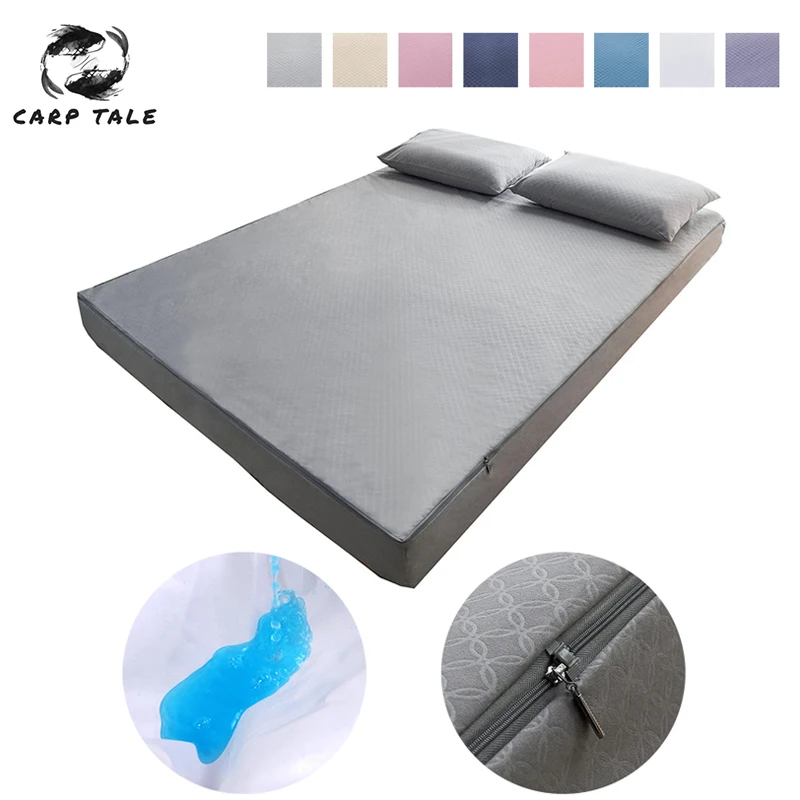 Mattress Topper Bed-Cover Anti-Mite Fully-Enclosed Waterproof for Six-Sided New