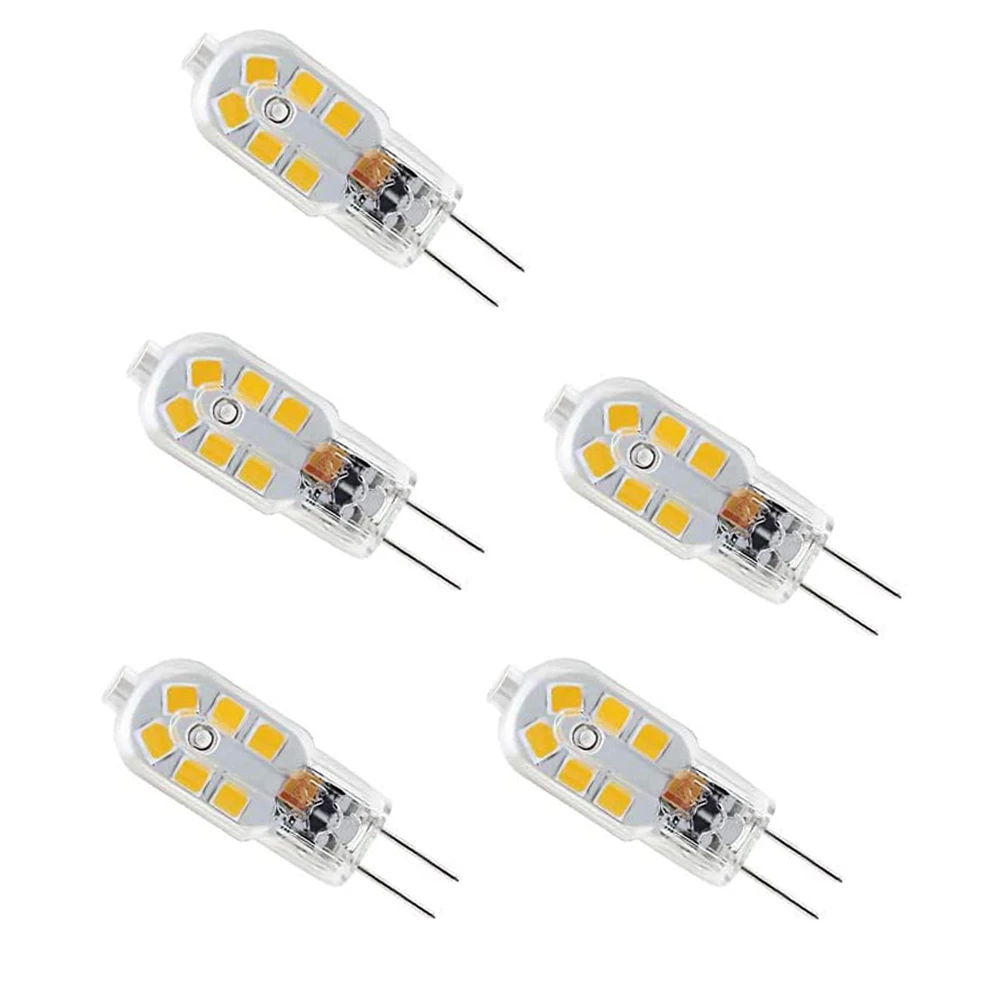 5pcs G4 LED Bulb 3W 12LEDs 12V 220V SMD2835 LED Lamp 360 Beam Angle Spotlight Chandelier Lighting Replace Halogen Lights