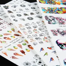 48- стильный стикер для ногтей Ловец снов мультфильм Одуванчик фруктовый мороженое водяная наклейка для ногтей