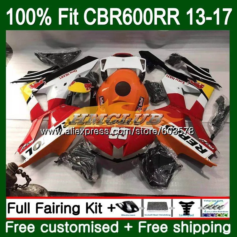 Литья под давлением для HONDA CBR600RR 2013 новинка года Repsol 82CL. 62 CBR 600RR 600 RR CBR600 RR F5 13, 14, 15, 16, 17, обтекатель - Цвет: No. 1