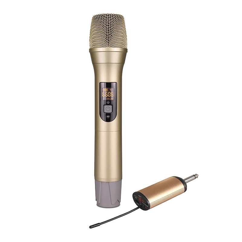 Professional Wireless Microphone One Channel Infrared Frequency All Metal Small Microphone