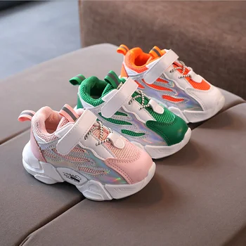 

Kids Fashion Sneakers for Boys Girls Mesh Tennis Shoes Breathable Sports Running Shoes Lightweight Children Casual Walking Shoes