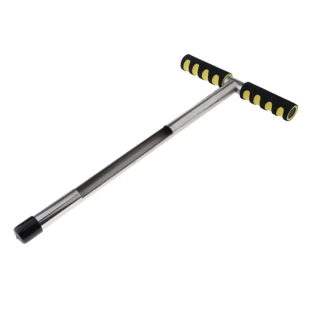 Stainless Steel Soil Sampler Probe, 20inch Soil Test Kits with Anti-Slip Handle Cover, Great for Plant Care Garden Lawn Farm