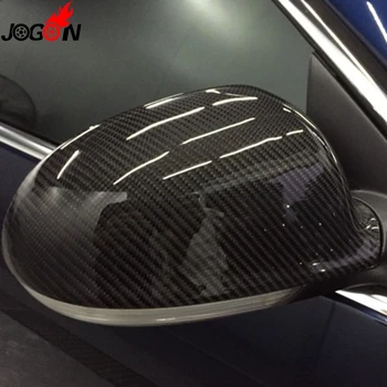 

For Volkswagen VW GOLF 5 Plus GTI Jetta MK5 Passat B6 EOS Sharan Superb Side Wing Rear View Rearview Mirror Cover Carbon Fiber