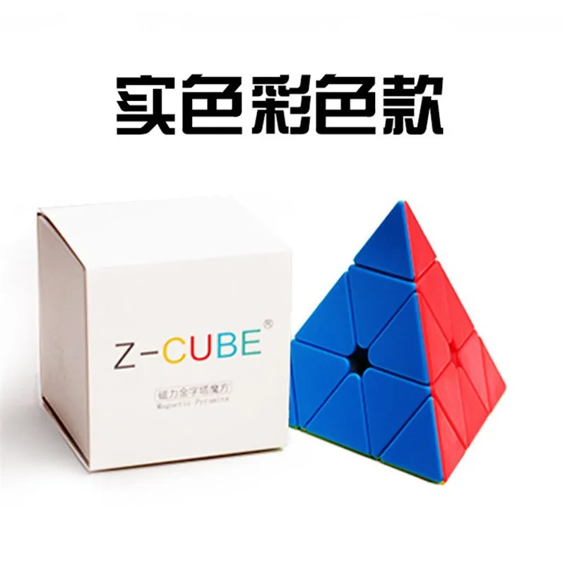 Zcube 3x3x3 Пирамида Магнитный скоростной Магический Куб Профессиональная странная форма Cubo Magico головоломка красочные Развивающие детские игрушки