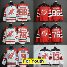 Детский Молодежный Нью-Джерси P.K. Футболки Subban Jack Hughes Taylor Hall Nico Hischier