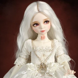 Perruque haute température avec fil blanc ondulé, nouveau Style 1/3 1/4 1/6 1/8 Bjd, SD pour poupée Bjd 
