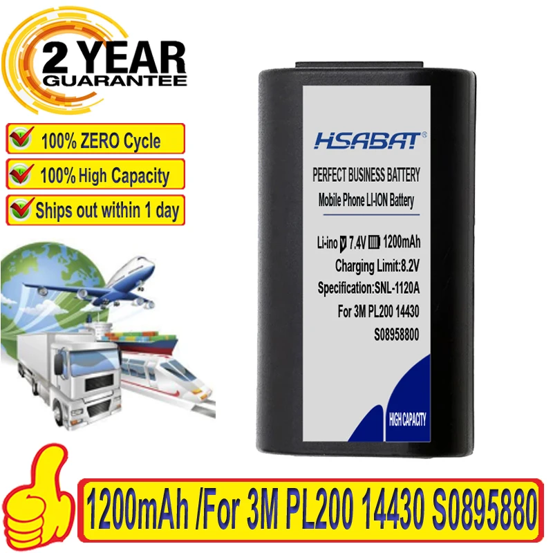 Топовый бренд 100% новый аккумулятор 1200 мАч для 3M PL200 14430 S0895880 W003688 DYMO 260P 280 LabelManager 260 P
