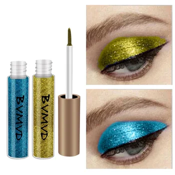 

10 Colors Makeup Liquid Glitter Eyeshadow eyeliner Silver Rose Gold Color eyeliner eyes full professional makeup for Eye Cosmeti