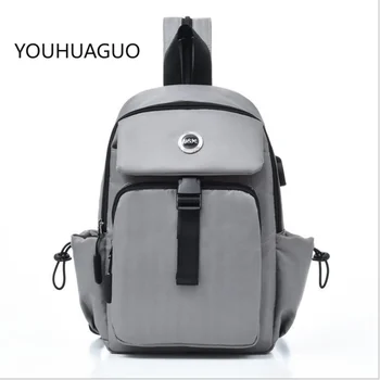 

New Women's Fashion Preppy Style Backpack Multi-function Shoulder Bag 2020 Men's Fashion Shoulder Bag Waterproof Chest