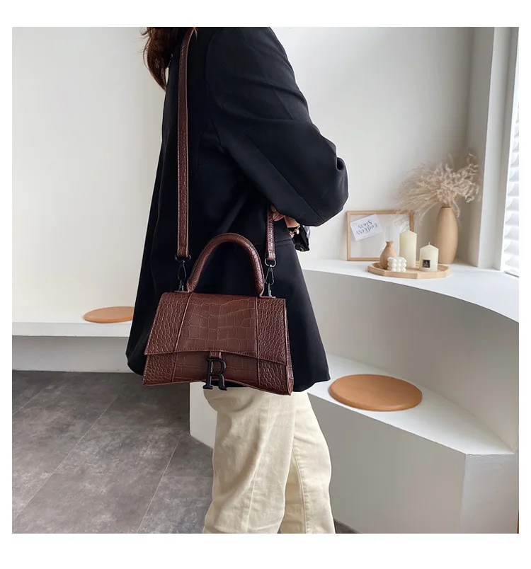 Женская модная сумка на плечо с металлическими буквами, Классическая модная сумка-мессенджер, Женская Роскошная сумка высокого качества