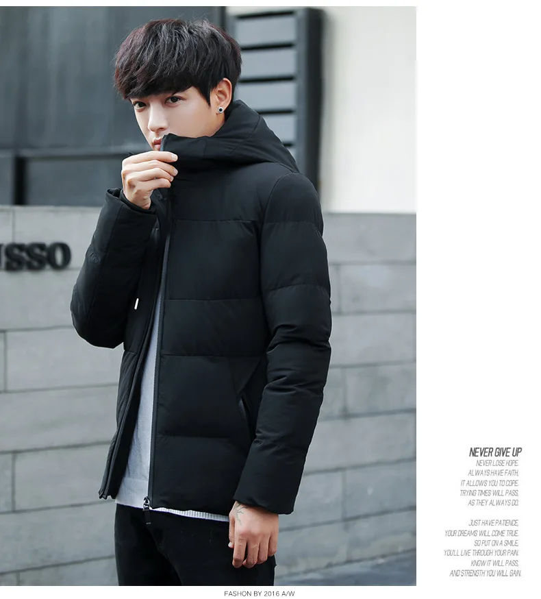 Down Puffer Jacket Monclair Winter New Men Korean Version Short Windproof Warm Jacket Casual Male Outwear Jackets