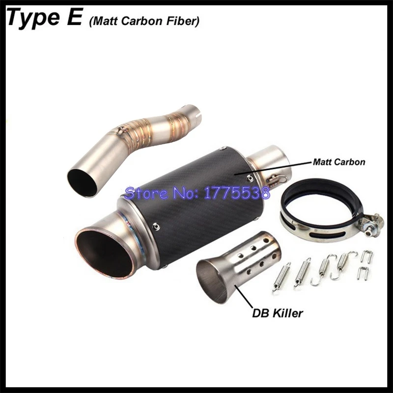Motorcycle Exhaust Middle Link Pipe for Suzuki GSXR1000 GSX-R1000 2005 2006 with Carbon Fiber Exhaust Silencer Muffler Escape - Image 6