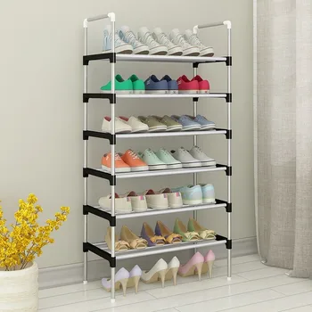 

Simple space saving removable shoe storage rack for family dormitory shoes near the door shoe rack for easy assembly WY815
