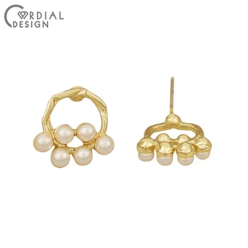 

Cordial Design 100Pcs 14*15MM Jewelry Accessories/Hand Made/DIY Making/Earring Stud/Imitation Pearl/Jewelry Findings & Component