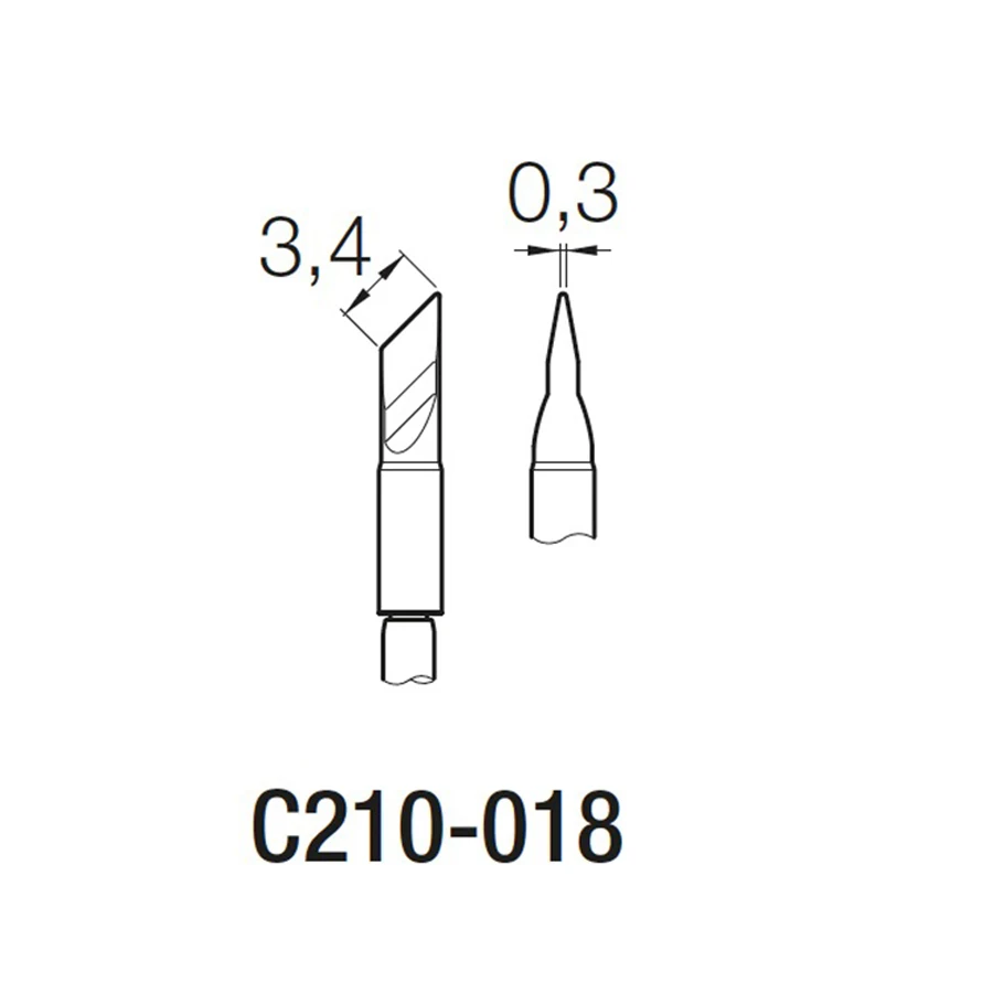 3 шт. оригинальный JBC жало паяльника C210 018 020 002 советы для T210 A пайки ручка CD 2SE