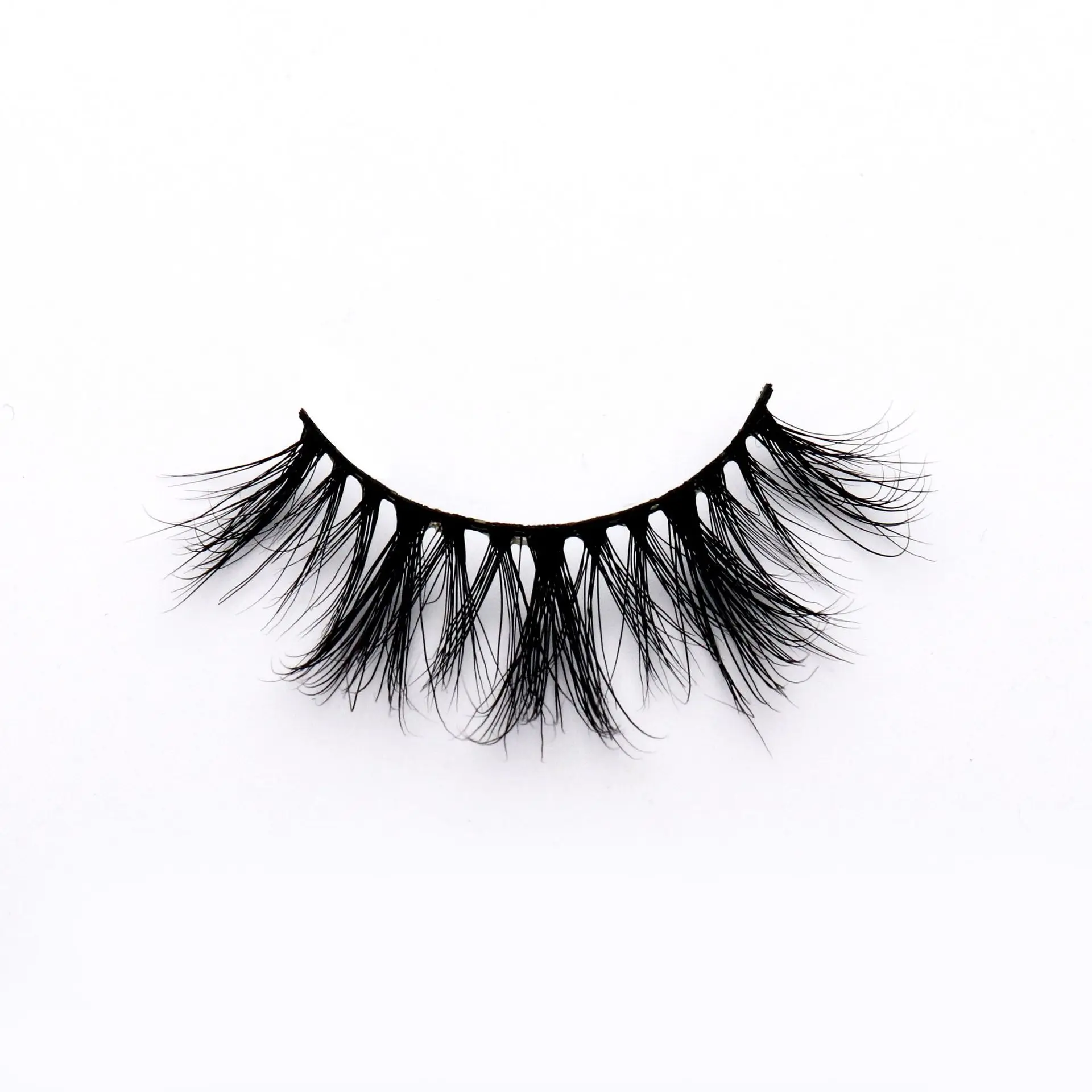 Hot Selling Mink Fur Natural Curling Soft Long Stereo Curling False Eyelashes Handmade Custom Eyelashes Cosmetic Gift for Women