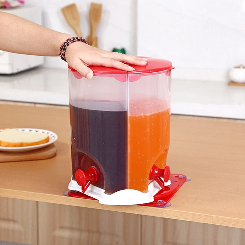 Independent Rotary Beverage Machine Three-Dimensional Beverage Barrel Juice Dispensing Barrel with Tap Beer Barrel Sucker Bevera