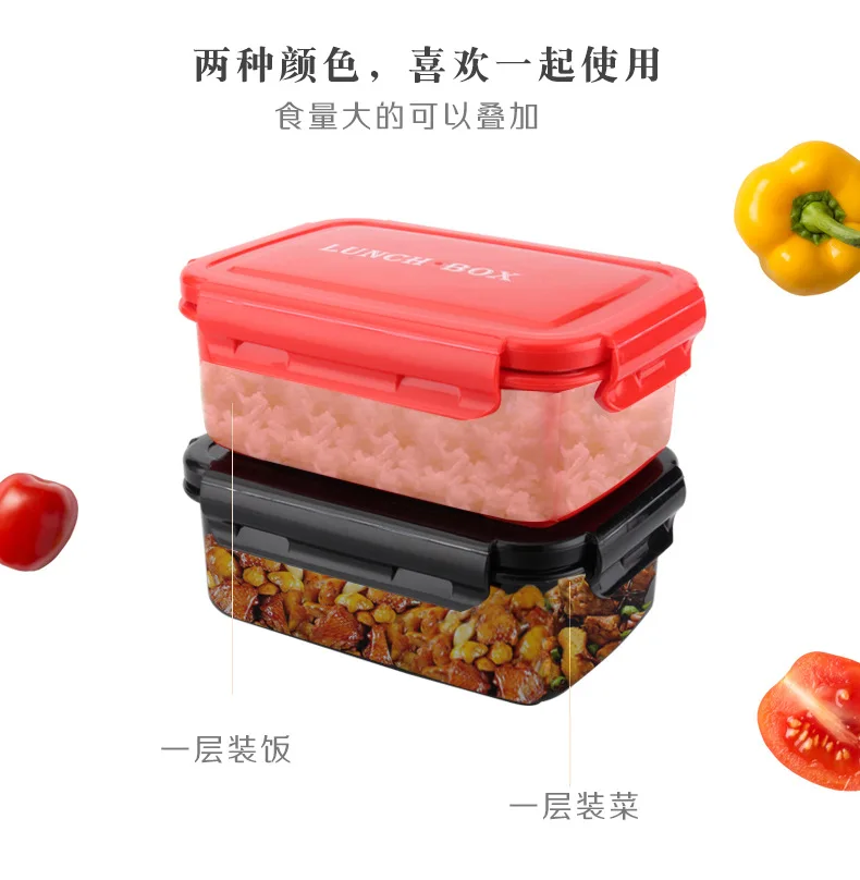Bento box 304 из нержавеющей стали, Ланч-бокс для студентов и взрослых, изоляционный контейнер для хранения микроволновки, отдельный лоток