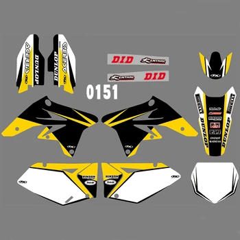 

For SUZUKI RMZ250 2007-2009 Graphics Decals Stickers Custom Number Name 3M Full Motorcycle Backgrounds Stickers Accessories