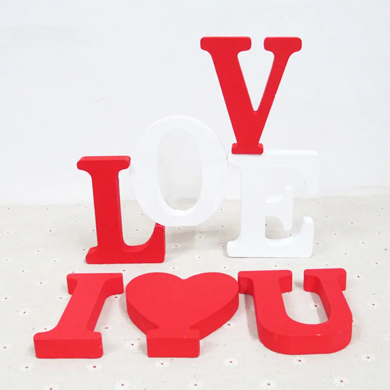 Wooden Letter Decor DIY 10CM White English Alphabet Personalised Name Design Wedding Party Home