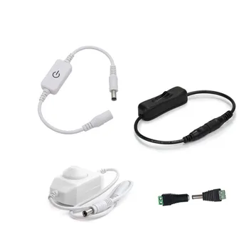 

Inline Switch On Off touch LED Dimmer Switch Brightness Adjust Controller for 3528 5050 5730 5630 Single Color Strip Light