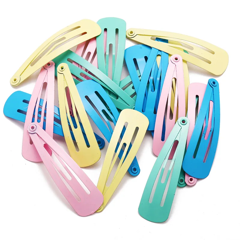 Wholesale 20pcs Candy Colors Girls Bobby Pin Barrette Hairpin BB Snap Hair Clips 