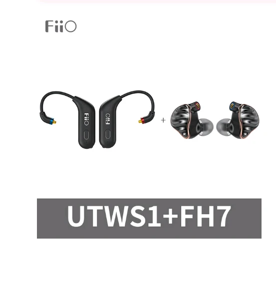 FiiO UTWS1 Bluetooth V5.0 aptX/tws+ крючок для наушников-вкладышей MMCX/0,78 мм модуль Bluetooth с поддержкой микрофона/8 h для Shure/FiiO/Westone - Цвет: FH7 UTWS1